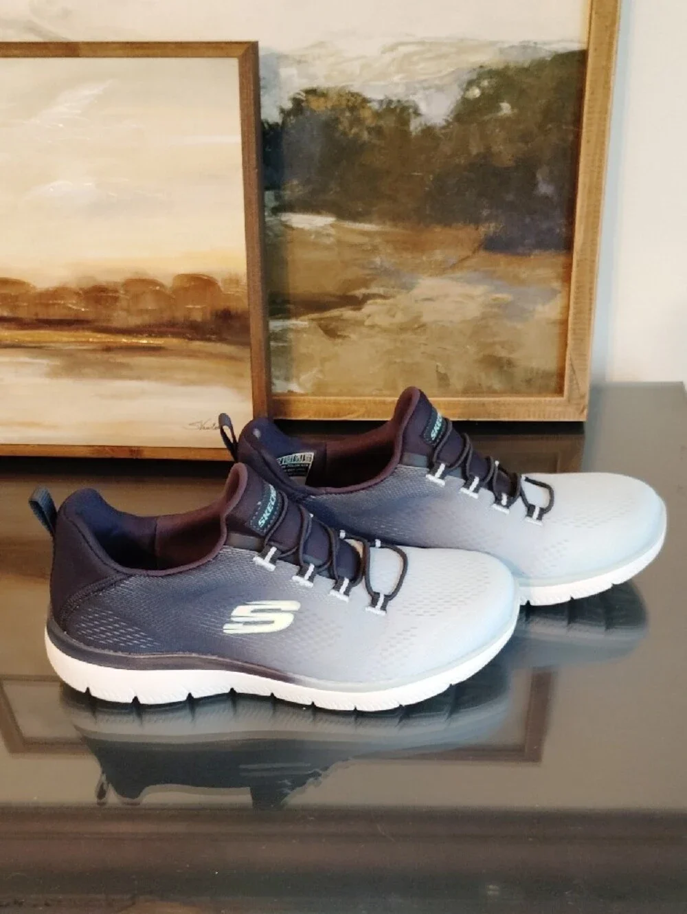 Skechers Two-Tone Blue  Slip-On Sneakers